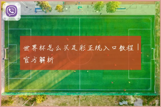 世界杯怎么买足彩正规入口教程｜官方解析